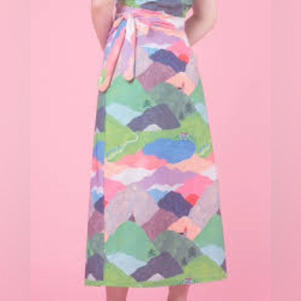 SAMANTHA PLEET YODEL WRAP SKIRT size medium